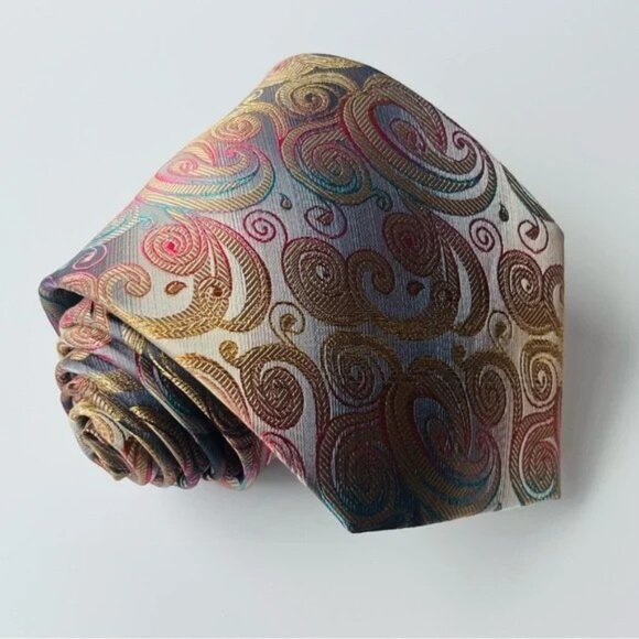Stacy Adams Men's Necktie 100% Microfiber Stunning Colors and Pattern - Picture 1 of 5